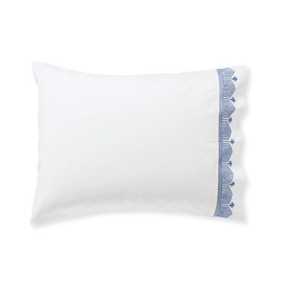 Serena Lily Bedding 2 Olympia King Pillowcases In Blue Serena